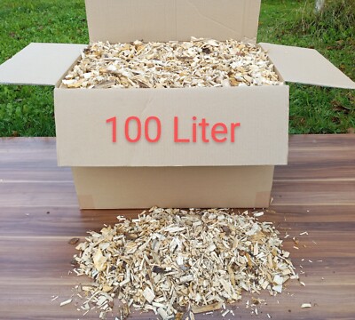 Hackschnitzel 50, 80 - 1000 Liter Heizen Beet Garten Tierbedarf Rindenmulch Deko