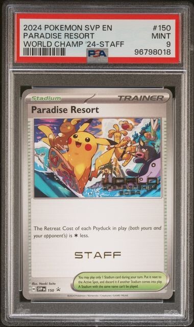 2024 Pokemon STAFF Paradise Resort World Championships Promo 2024 Pokemon STAFF Paradise Resort World Championships Promo