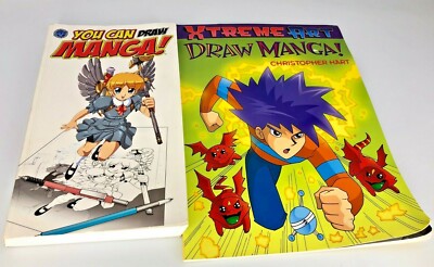 Set of 2 Manga Learn to Draw Books - Paperbacks