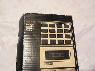 レコーダー STK VINTAGE CRAIG PORTABLE CASSETTE PLAYER/RECORDER, MODEL 2626 | eBay