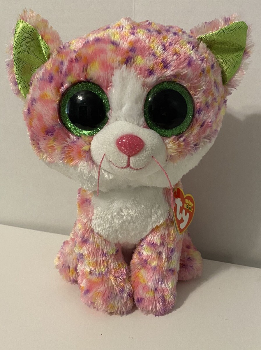 Retired Sophie The Pink Cat Ty Beanie Boo 9” Medium Sized W/ Original Tags