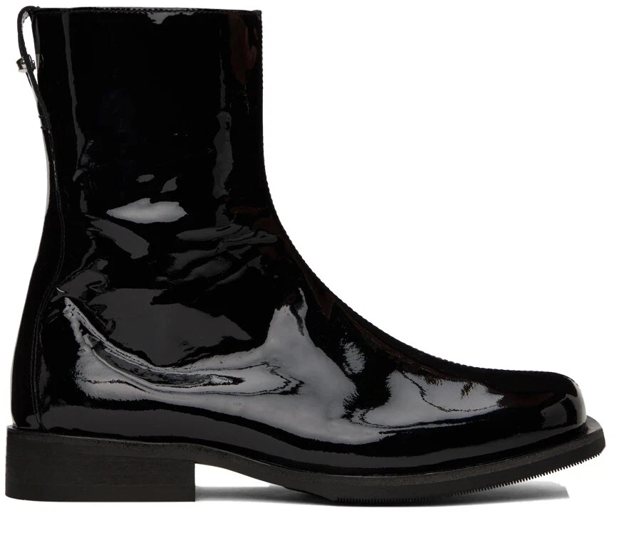 Our Legacy: Black Camion Boots (Patent Leather) Size: IT 39 | eBay