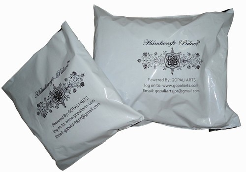 Indian Velvet Pillow Birds Print Cushion Cover Ethnic Art Beige Throw 16" Decor - Picture 4 of 4