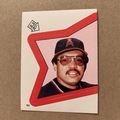 1983 Topps Baseball Sticker Reggie Jackson 163 California Angels HOF ...