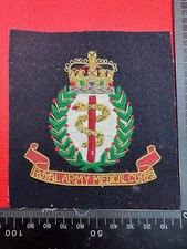 British Army Bullion Embroidered Blazer Badge - RAMC Royal Army Medical Corps