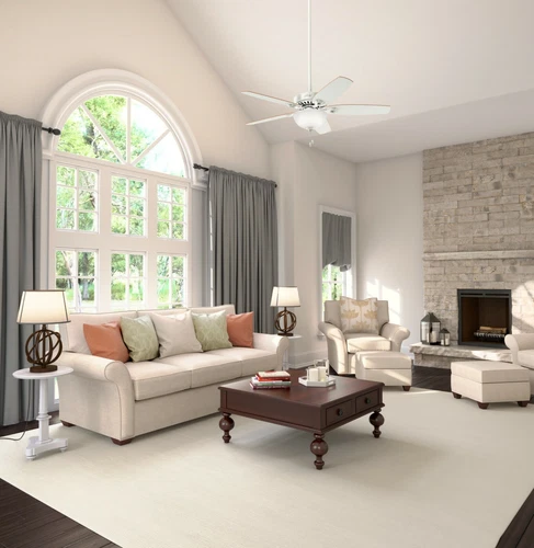 Hunter 52" Builder Deluxe Traditional Casual Ceiling Fan w/ Light and Pull Chain - Picture 4 of 30