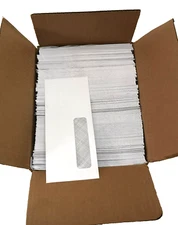Lot of 500 Window Envelopes #10 W/WIN Federal State White Gummed Seal Set