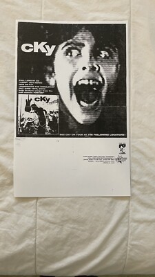 CKy 2000 Tour Flyer Poster Disengage The Simulator. Volcom Entertainment Era.