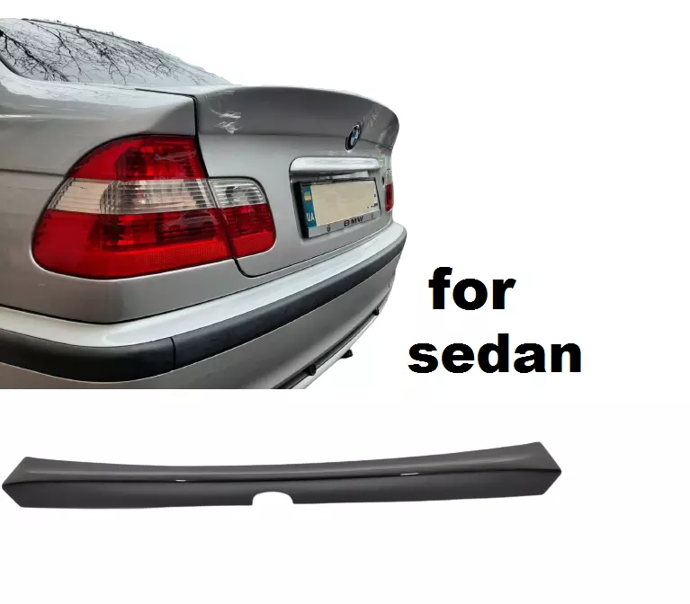 bmw E46 CSL trunk lip spoiler M3 BEST FIT csl spoiler lip 4 door