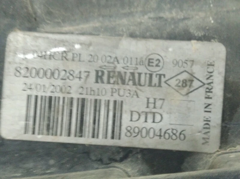 8200002847 phare droit pour RENAULT LAGUNA II GRANDTOUR (KG0) 1.9 DCI 397565 - Photo 4/4