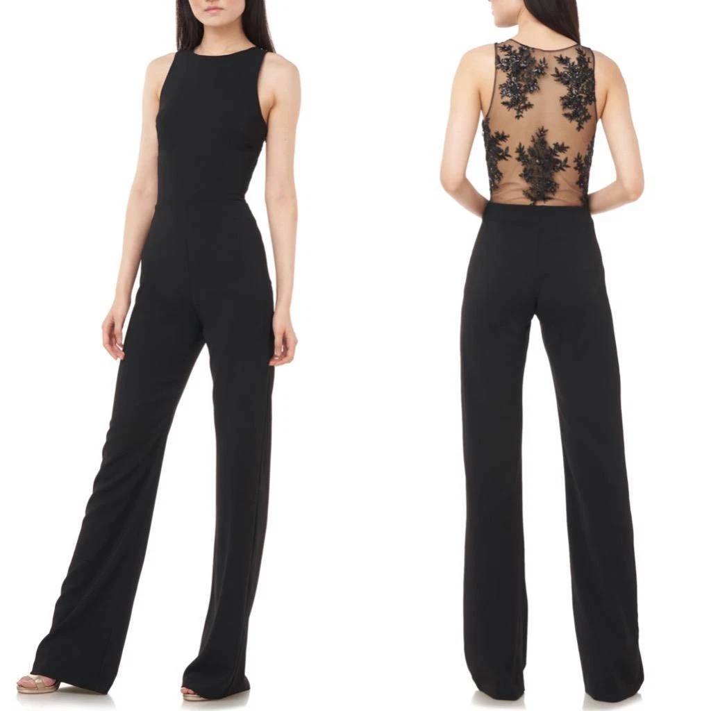 Black cocktail jumpsuit sale