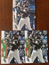 🔥2020 Luis Robert Base, Holiday Card & Rare Holiday Card With Candy cane Bat 🔥