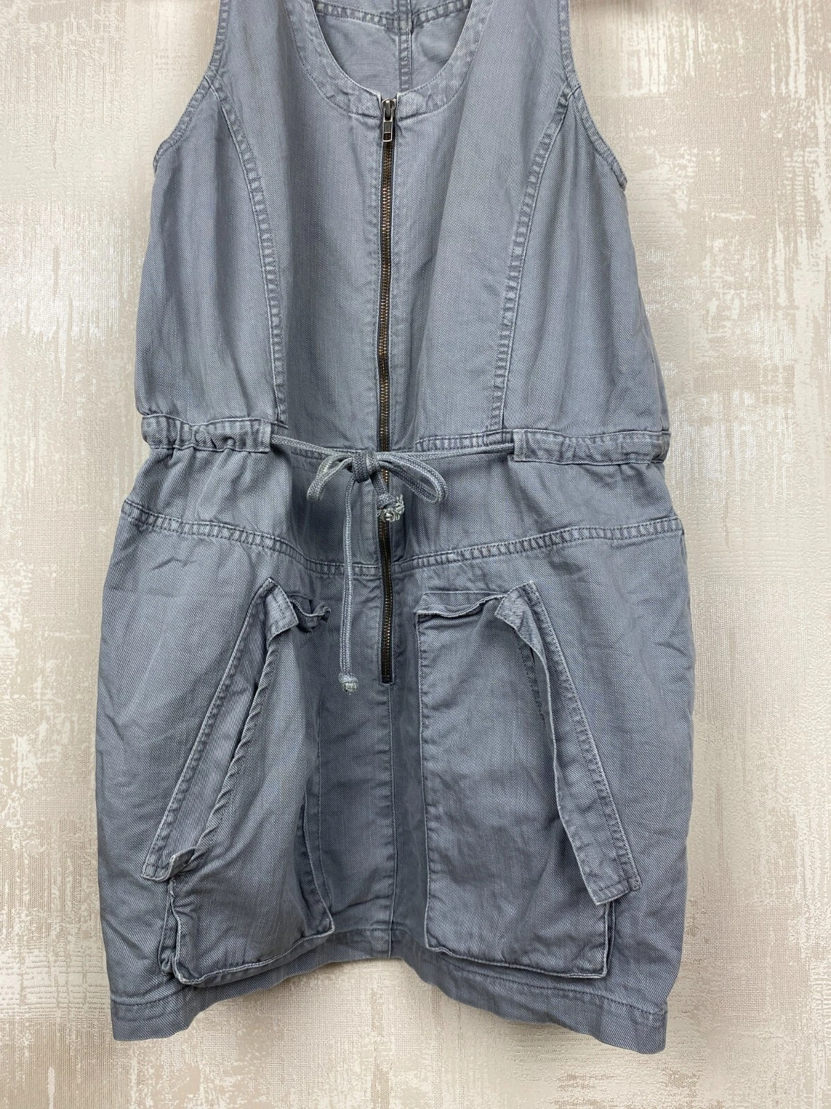 ACNE STUDIOS Abito senza maniche jeans acne vintage Y2K cotone grigio denim taglia 36