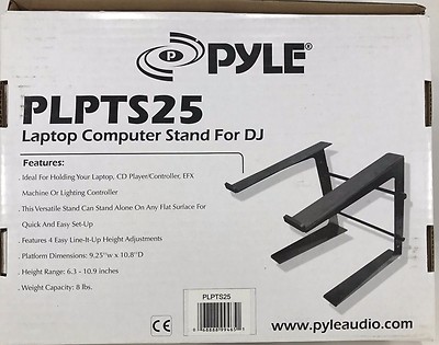 Neu Pyle PLPTS25 Laptop Computer Ständer Für DJ DJ Pro Audio