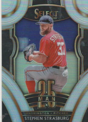 2020 PANINI SELECT STEPHEN STRASBURG P NATIONALS 25-MAN #25M-S5 PRIZM SP HOT!