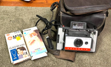 Vintage POLAROID LAND CAMERA AUTOMATIC 104 With Leather Case