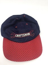 Vtg Craftsman Tools Snapback Hat Mesh With Embroidery Made In USA Red White Blue