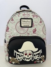 DISNEY PARKS LOUNGEFLY PIRATES OF THE CARIBBEAN BACKPACK GLOW IN THE DARK NEW