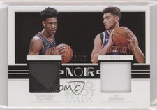 2019-20 Panini Noir Two-Shot Rookie Jerseys /99 De'Andre Hunter Ty Jerome 9ih