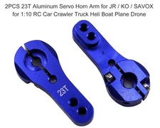 2PCS 23T Aluminum Servo Horn Arm for JR KO SAVOX for 1:10 RC Car Crawler Truck
