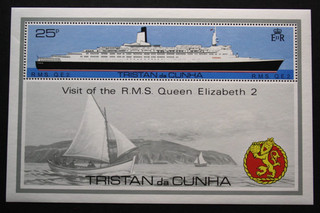 Tristan da Cunha 1979 Block Mi.Bl.9 Schiffe Queen Elizabeth 2 postfrisch
