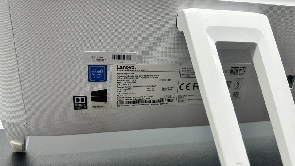 Lenovo C20-00 Intel N3050 2GHz 4GB RAM 465GB HDD 19.5" LED Necesita Windows Foto 4 de 4