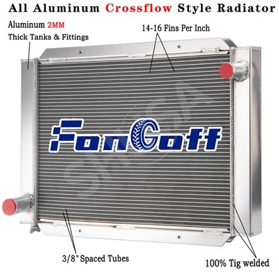 Airboat Radiator Aluminum 4-Rows 31''W x 21''H Overall High Performance HOT