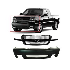 Front Bumper Cover Grille Kit For 2003-2007 Chevrolet Silverado 1500 Ss