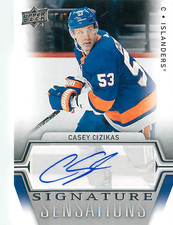 2019-20 Upper Deck Signature Sensations Casey Cizikas #SS-CC Auto
