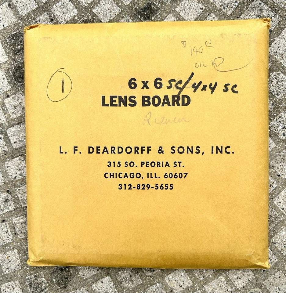 Deardorff 6x6 Adapter Lens Board To Use 4x4 Lens Board, Square Corners NEW! - Image 2 of 4