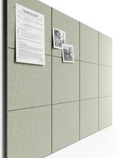 Large Cork Board 47"x35" Alternative - 12 Pack Felt Wall Tiles with 70 Safe R...