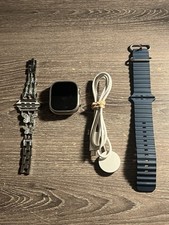 Apple Watch Ultra 2 Titanium Unlocked 100 Battery Blue Ocean Band