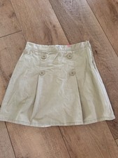 NWT Children's Place School Uniform Skirt, Sz 14, Side Zip, Front Pleats, Khaki