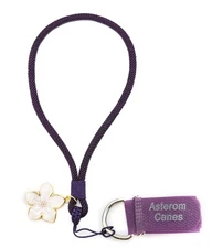 Women's Walking Cane Accessory - Fashionable Cane Wrist Strap, Purple