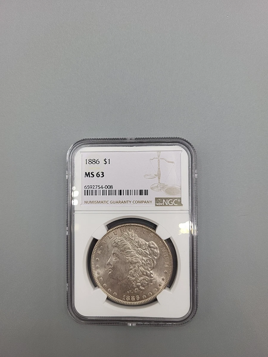 MS 63 Graded 1886 Year Morgan US Dollars (1878-1921) for sale | eBay