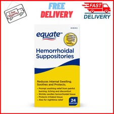 EQUATE Hemorrhoidal Suppositories - 24 Count