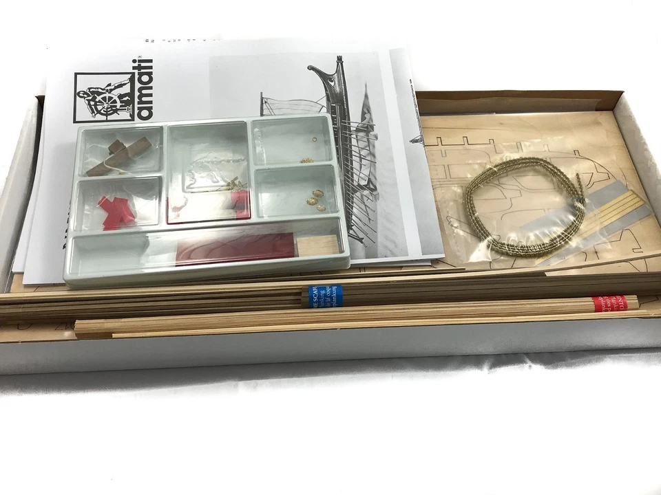 AMATI 1:35  KIT IN LEGNO NAVE BIREME GREEK WARSHIP 480 B.C. LUNGHEZZA 56 cm 1404 - Immagine 4 di 4