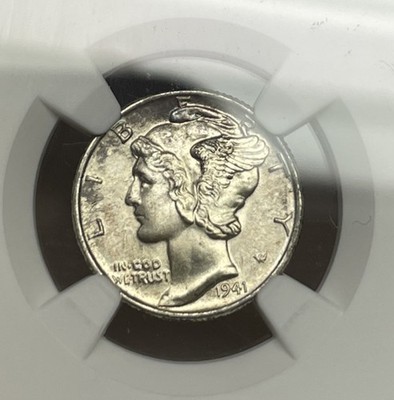 【NGC MS65】タイ王国 1941年 10サタン 銀貨 高鑑定 美品 古銭 1941 Mercury Dime NGC MS67+FB Full Bands! High End Gem++ | eBay