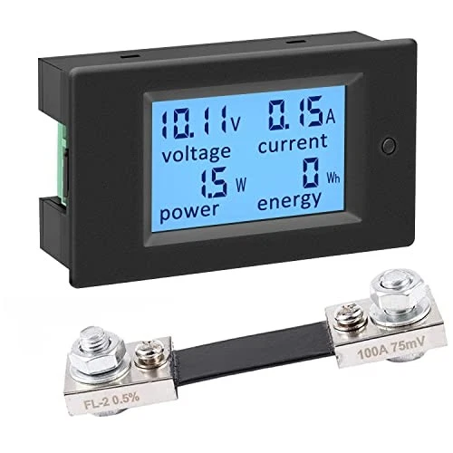 KETOTEK Digital Ammeter Voltmeter DC Voltage Current DC 100A Meter with Shunt
