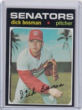 1971 Topps Baseball #60 Dick Bosman - Washington Senators