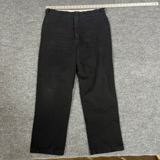 Dickies Pants Mens Size 38x32 Black 874 Original Fit Straight Leg Work Trousers