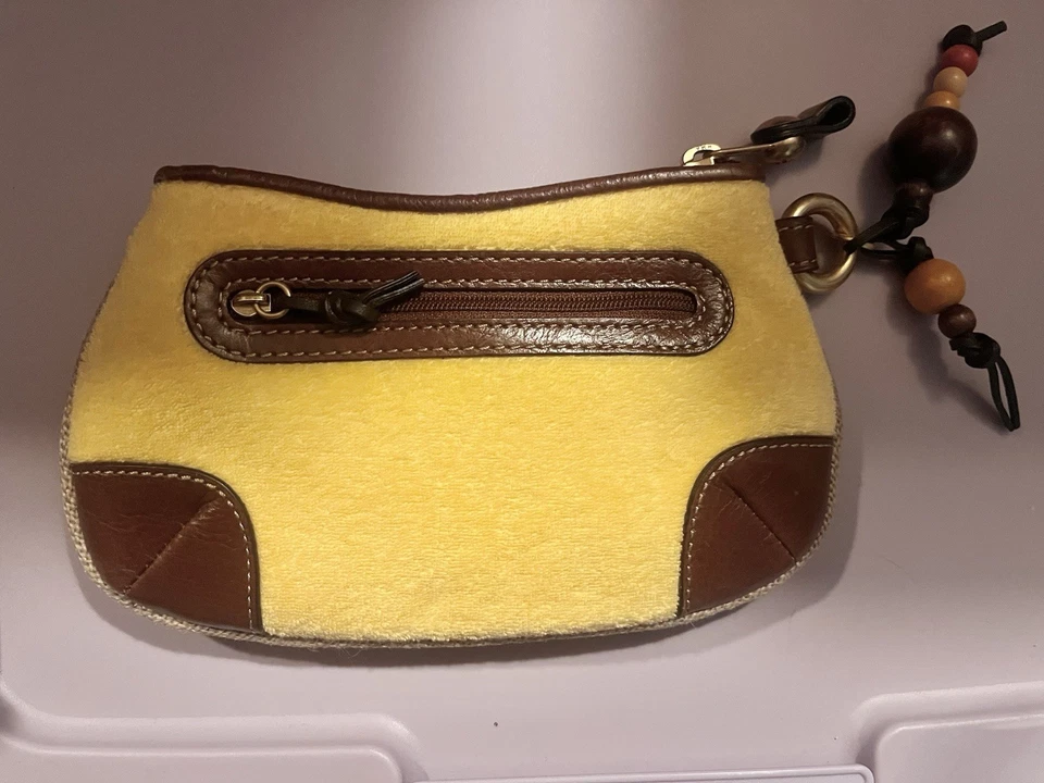 Vintage Juicy Couture Strawberry Fields Yellow Boho Wristlet Clutch Bag - Image 2 of 4