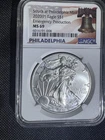 2020P Philadelphia MS69 Emergency Production NGC Liberty Bell 1 Oz Silver No Res