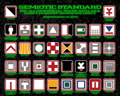 Semiotic Standard Stickers Alien Movie Signage 3.75'' Vinyl Decal