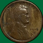 1916-S Lincoln Wheat Cent Fine F Coin #35410