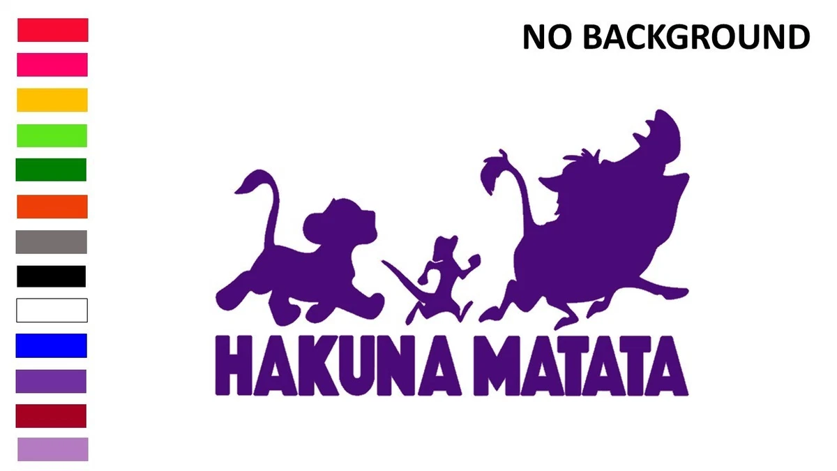 Docliick® Wandtattoo Spruch HAKUNA MATATA. Adesivi da