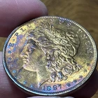 1887 BU Morgan Dollar – Vibrant AT Rainbow Toning – Beautiful Eye Appeal