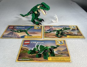LEGO CREATOR: Mighty Dinosaurs Set 31058 (No Box) Complete w/All Manuals EUC