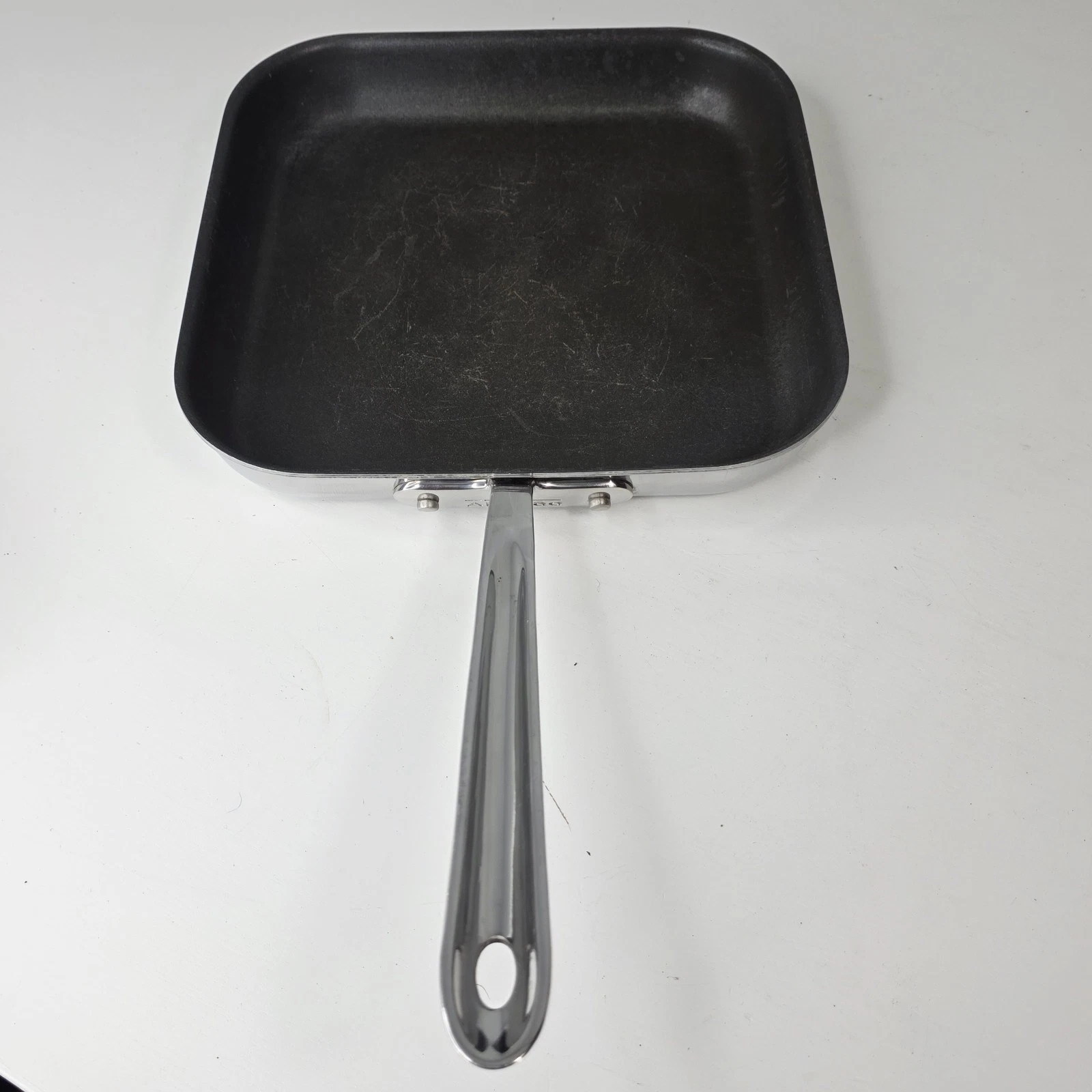 All-Clad Griddle Pan 11" Square Skillet Flat NonStick D3 Tri Ply Stainless Steel