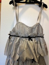 MARC JACOBS UNIQUE TIER&SCALLOP DESIGN PARTY-GORGEOUS SILK PARTY DRESS NWT$498